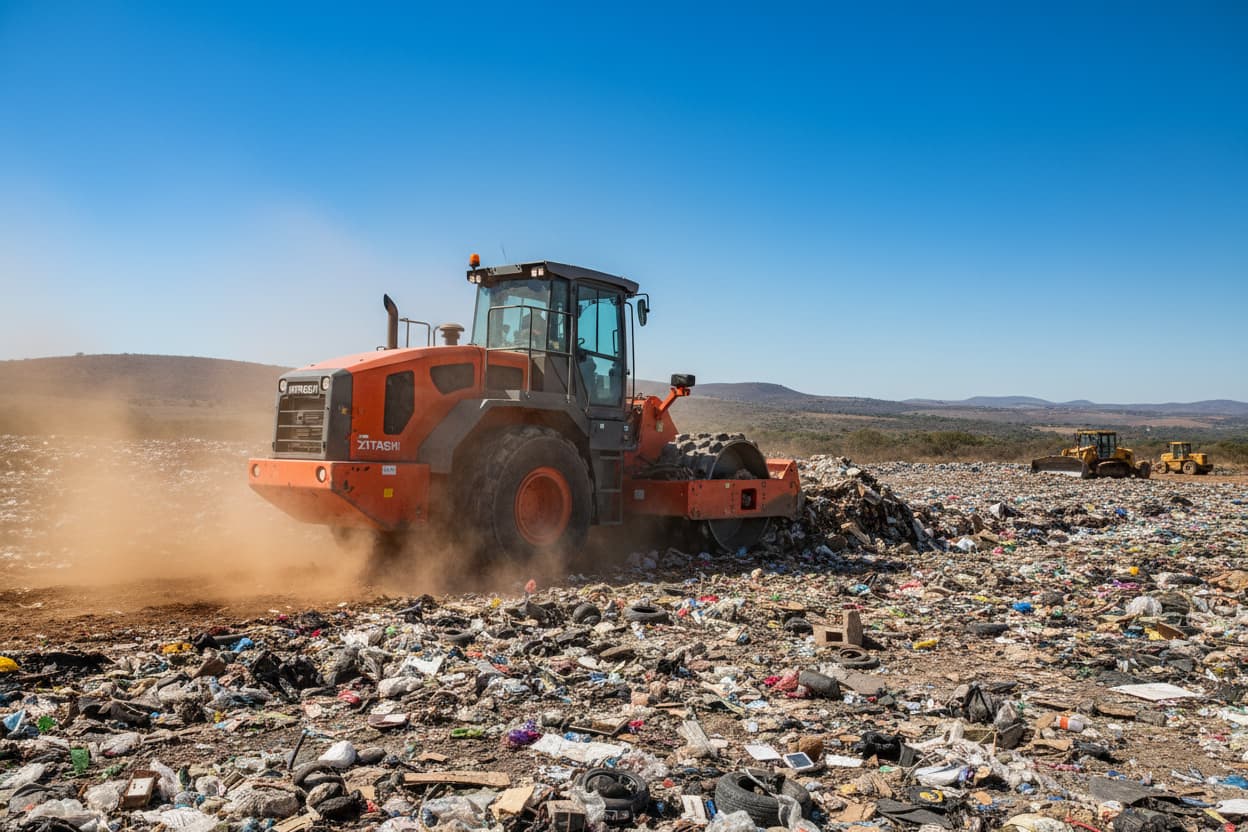 Hitachi ZV85R Landfill Compactor