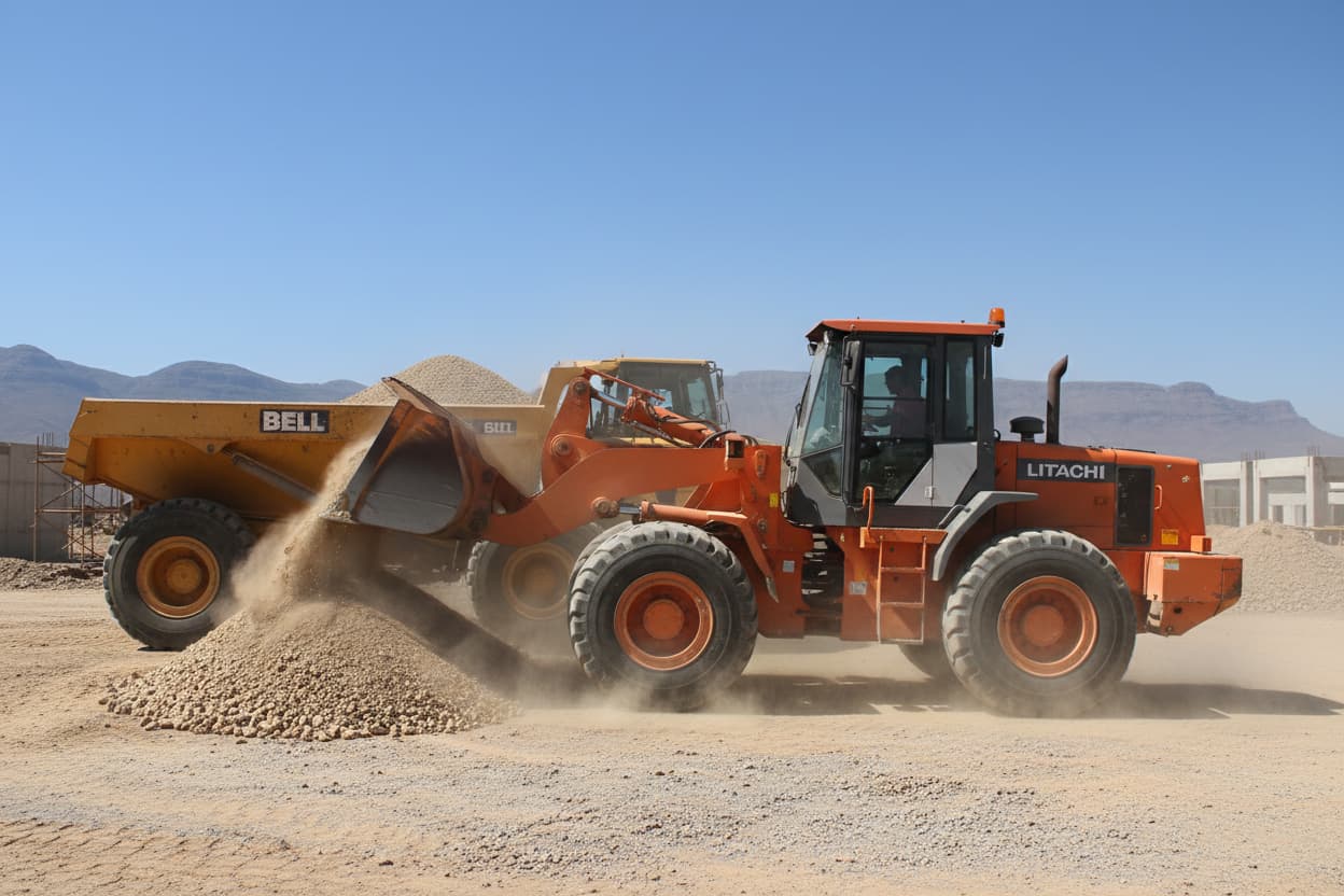 Hitachi LX70 Front End Loader